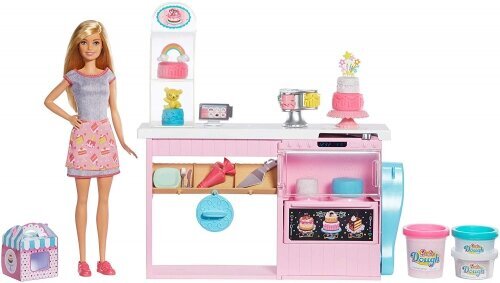 Barbie tortų dekoravimo rinkinys Mattel kaina ir informacija | Žaislai mergaitėms | pigu.lt