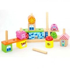 Разноцветные деревянные кубики Viga, 26 шт. цена и информация | Игрушки для малышей | pigu.lt