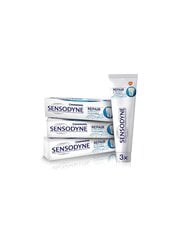 Dantų pasta Sensodyne Repair and Protect, 3 x 75 ml цена и информация | Зубные щетки, пасты | pigu.lt