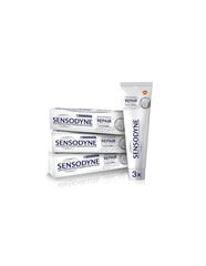 Dantų pasta Sensodyne Repair and Protect Whitening, 3 x 75 ml kaina ir informacija | Dantų šepetėliai, pastos | pigu.lt