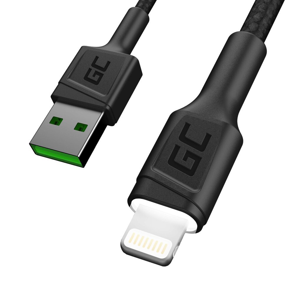 Green Cell KABGC05, USB - Lightning, 1.2m цена и информация | Laidai telefonams | pigu.lt