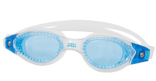 Плавательные очки AQUA SPEED GOGLE PACIFIC JR, синие/белые цена и информация | Очки для плавания | pigu.lt