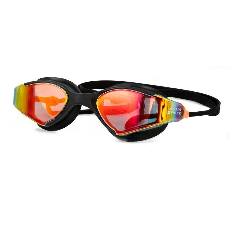Plaukimo akiniai AQUA-SPEED BLADE MIRROR, juodi\įvairiaspalviai kaina ir informacija | Plaukimo akiniai | pigu.lt