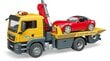 Vilkikas su automodeliu Bruder MAN TGS Roadster, 03750 kaina ir informacija | Žaislai berniukams | pigu.lt