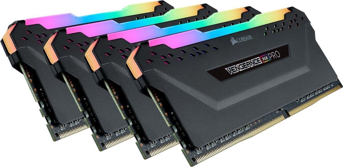 Corsair Vengeance RGB Pro, 32GB (4x8GB), DDR4, 3200MHz (CMW32GX4M4Z3200C16) цена и информация | Operatyvioji atmintis (RAM) | pigu.lt