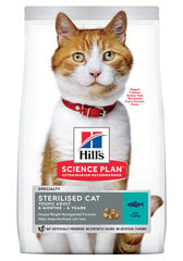 Hill's Science Plan Young Adult Sterilised Cat su tunu, 3 kg kaina ir informacija | Sausas maistas katėms | pigu.lt