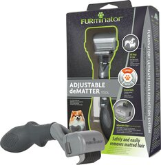 FURminator reguliuojamos šukos augintiniams Adjustable Dematter Tool, 1 vnt kaina ir informacija | Priežiūros priemonės gyvūnams | pigu.lt