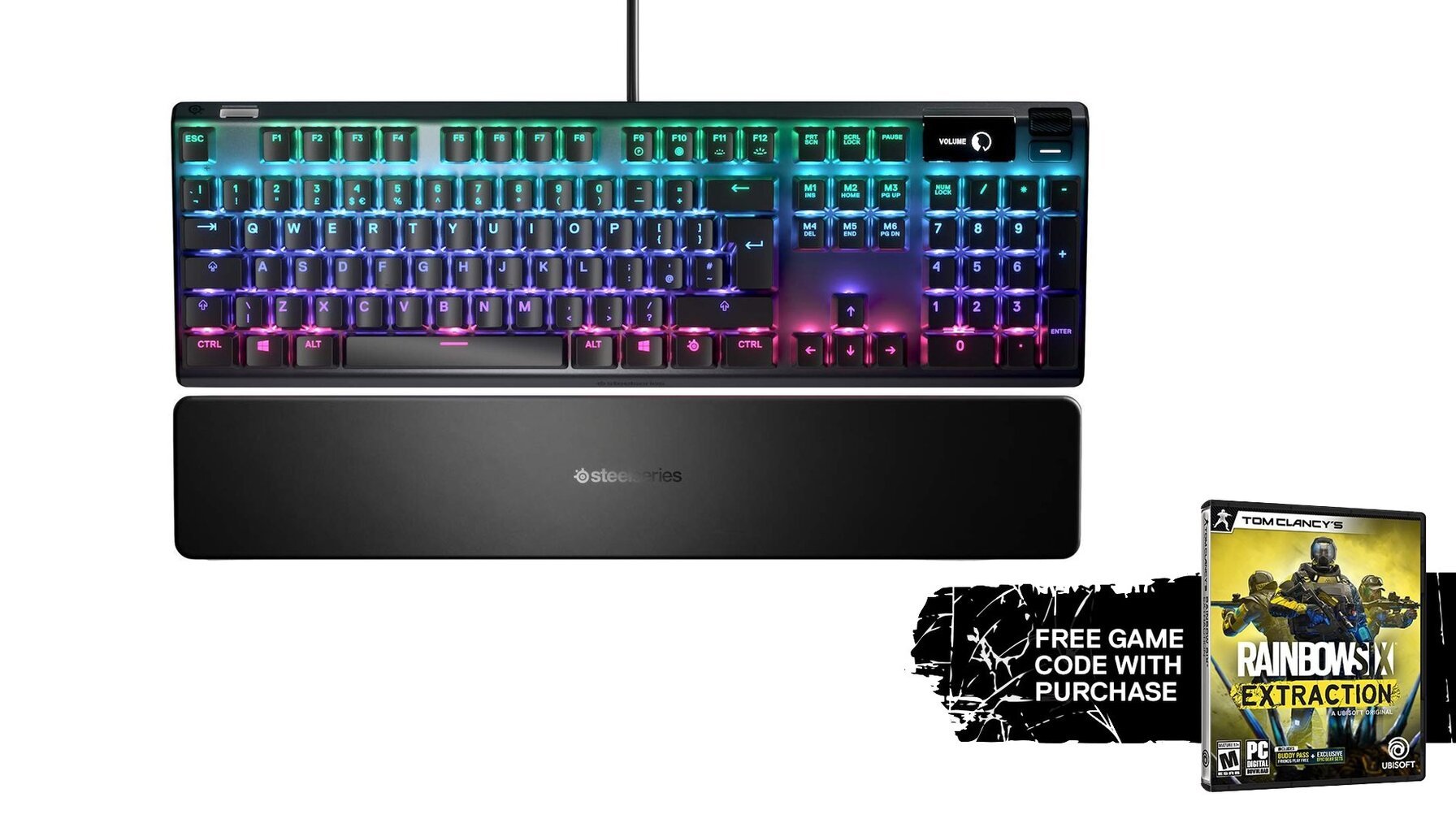 Игровая клавиатура Клавиатура SteelSeries, Apex Pro, OmniPoint, RGB, US цена  | pigu.lt