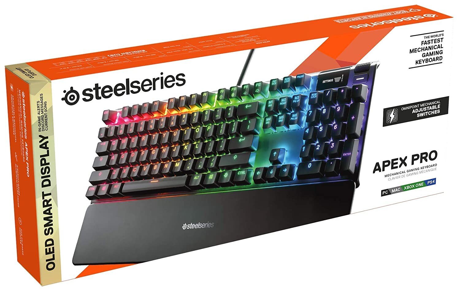 SteelSeries Apex Pro RGB US kaina ir informacija | Klaviatūros | pigu.lt