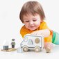 Traukiama medinė mašina - rūšiuoklis цена и информация | Žaislai kūdikiams | pigu.lt
