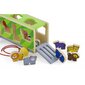 Traukiama medinė mašina - rūšiuoklis su gyvūnais, Viga kaina ir informacija | Žaislai kūdikiams | pigu.lt