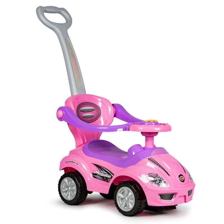 „3 viename“ automobilis,varomas kojomis su rankena tėvams kaina ir informacija | Žaislai kūdikiams | pigu.lt