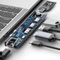 Hub Baseus CAHUB-L0G (Lack; 2x USB 3.0; gray color) цена и информация | Adapteriai, USB šakotuvai | pigu.lt