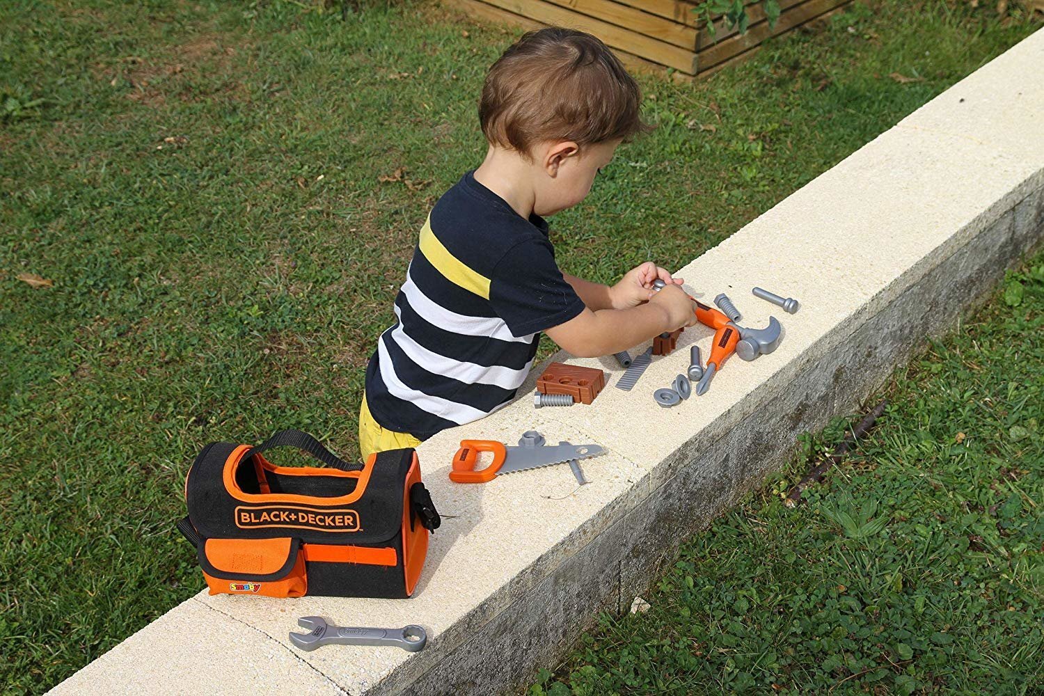 Jaunojo meistro įrankių rinkinys su krepšiu Smoby, 360142, 21 d. kaina ir informacija | Žaislai berniukams | pigu.lt