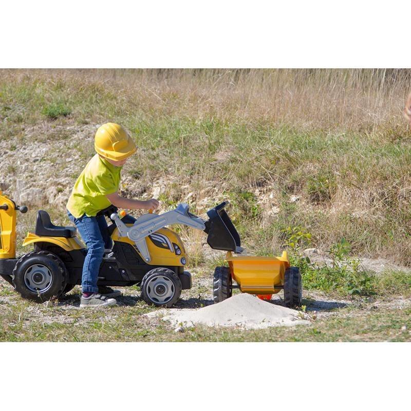 Pedalais minamas vaikiškas traktorius-krautuvas Smoby, 710301 kaina ir informacija | Žaislai berniukams | pigu.lt