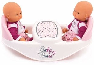 Стульчик для кормления кукол-близнецов Simba Smoby Baby Nurse, 220344 цена и информация | Игрушки для девочек | pigu.lt