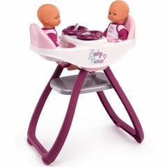 Lėlių dvynukų maitinimo kėdutė Simba Smoby Baby Nurse, 220344 kaina ir informacija | Žaislai mergaitėms | pigu.lt
