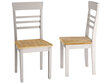 2-jų kėdžių komplektas Notio Living Marilyn, baltas kaina ir informacija | Virtuvės ir valgomojo kėdės | pigu.lt