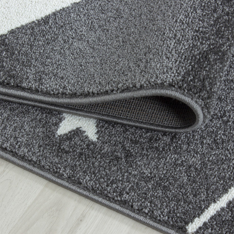 Ayyildiz apvalus vaikiškas kilimas Kids Grey 0610, 160x160 cm kaina ir informacija | Kilimai | pigu.lt