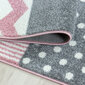 Ayyildiz apvalus vaikiškas kilimas Kids Pink 0620, 120x120 cm kaina ir informacija | Kilimai | pigu.lt