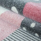 Ayyildiz apvalus vaikiškas kilimas Kids Pink 0620, 160x160 cm kaina ir informacija | Kilimai | pigu.lt