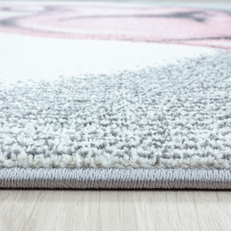 Ayyildiz apvalus vaikiškas kilimas Bambi Pink 0850, 120x120 cm kaina ir informacija | Kilimai | pigu.lt