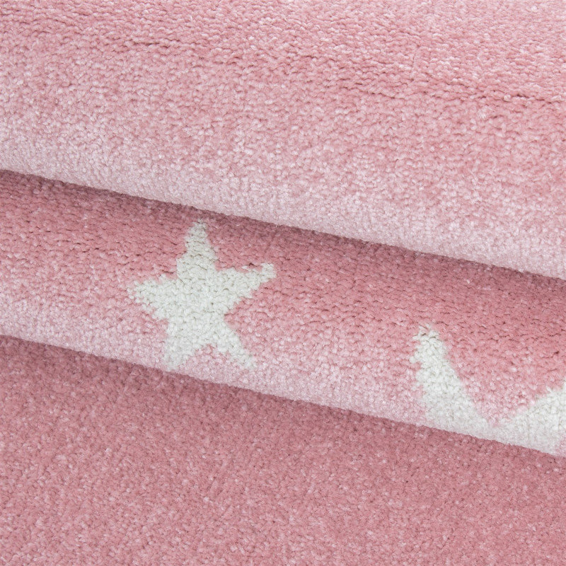 Ayyildiz apvalus vaikiškas kilimas Bambi Pink 0870, 160x160 cm kaina ir informacija | Kilimai | pigu.lt