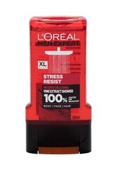 Гель для душа для мужчин L'Oreal Men Expert Stress Resist Shower Gel, 300 мл цена и информация | Масла, гели для душа | pigu.lt