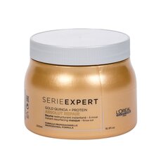 Plaukų kaukė L'Oreal Professionnel Serie Expert Absolut Repair Gold Quinoa + Protein 500 ml kaina ir informacija | Priemonės plaukų stiprinimui | pigu.lt