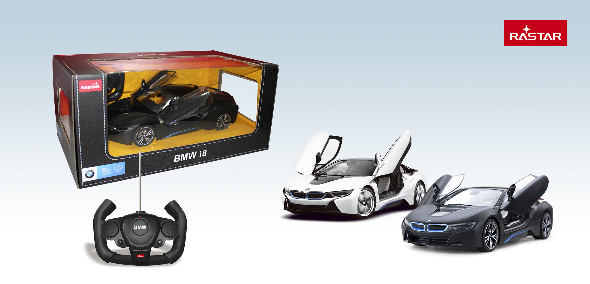 RASTAR automodelis valdomas R/C 1:14 BMW i8, 71000 цена и информация | Žaislai berniukams | pigu.lt