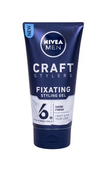 Stiprios fiksacijos plaukų želė vyrams Nivea Craft Stylers Fixating 150 ml kaina ir informacija | Plaukų formavimo priemonės | pigu.lt