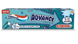 Dantų pasta vaikams Aquafresh 9-12 m. 75 ml kaina ir informacija | Dantų šepetėliai, pastos | pigu.lt
