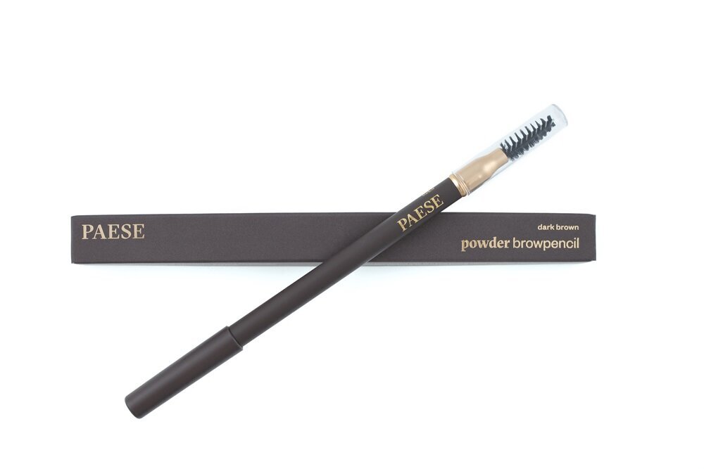 Antakių pieštukas Paese Powder Brow Pencil Dark Brown, 1,19g kaina ir informacija | Antakių dažai, pieštukai | pigu.lt