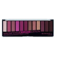 Rimmel Magnif'Eyes Eyeshadow Palette тени для век 14.16 g, 007 Crimson Edition цена и информация | Тушь, средства для роста ресниц, тени для век, карандаши для глаз | pigu.lt