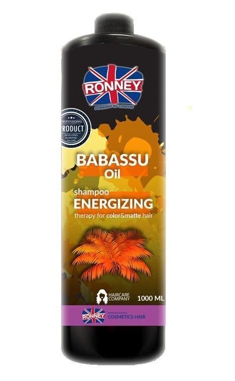 Energizuojantis plaukų šampūnas Ronney Professional Babassu Oil 1000 ml цена и информация | Šampūnai | pigu.lt