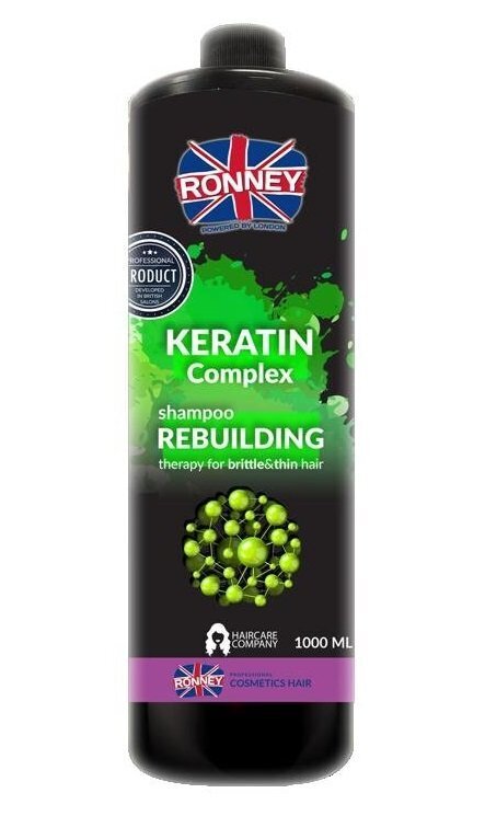 Atstatomasis plaukų šampūnas Ronney Professional Keratin Complex Rebuilding 1000 ml цена и информация | Šampūnai | pigu.lt