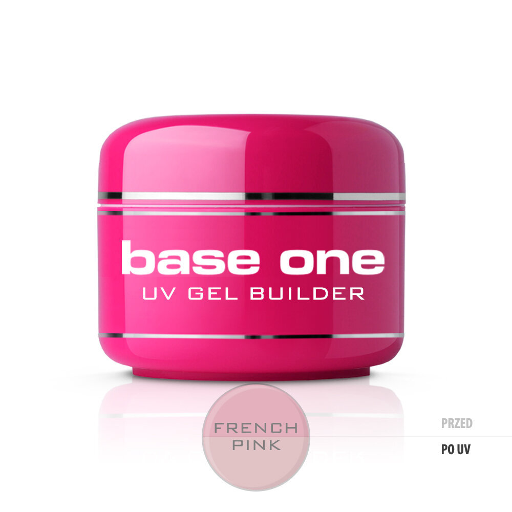 Statybinis gelis nagams Silcare Base One French Pink, 50 g kaina ir informacija | Nagų lakai, stiprintojai | pigu.lt