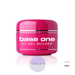 Silcare Gel Base One Violet UV Gel Builder гель для наращивания ногтей 15 g, Violet цена и информация | Лаки, укрепители для ногтей | pigu.lt