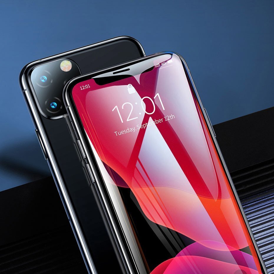 Baseus apsauginis stiklas skirtas Apple iPhone Xr, Black kaina ir informacija | Apsauginės plėvelės telefonams | pigu.lt