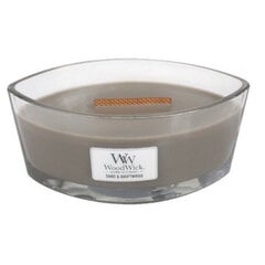 WoodWick kvapioji žvakė Sand & Driftwood Elipsa, 453,6 g kaina ir informacija | Žvakės, Žvakidės | pigu.lt