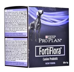 Добавка для собак в пакетиках Purina Fortiflora, 30 штук цена и информация | Витамины, добавки, средства от паразитов для собак | pigu.lt