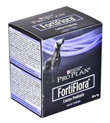 Добавка для собак в пакетиках Purina Fortiflora, 30 штук цена и информация | Витамины, добавки, средства от паразитов для собак | pigu.lt
