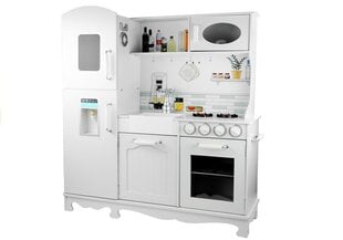 Didelė medinė virtuvė su šaldytuvu XXXL Nel kaina ir informacija | Žaislai mergaitėms | pigu.lt