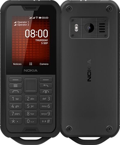 Nokia 800 (TA-1186) Dual SIM, Black kaina ir informacija | Mobilieji telefonai | pigu.lt