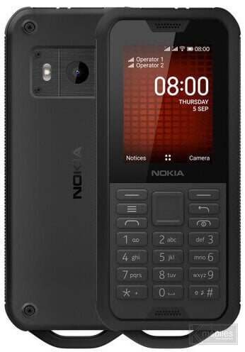 Nokia 800 (TA-1186) Dual SIM, Black kaina ir informacija | Mobilieji telefonai | pigu.lt