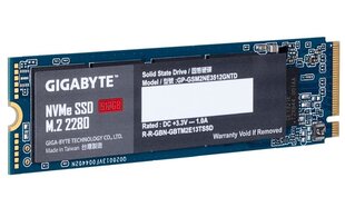 Drive Gigabyte GP-GSM2NE3512GNTD (512 GB ; M.2; PCIe NVMe 3.0 x4) цена и информация | Внутренние жёсткие диски (HDD, SSD, Hybrid) | pigu.lt