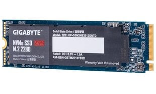 Drive Gigabyte GP-GSM2NE3512GNTD (512 GB ; M.2; PCIe NVMe 3.0 x4) цена и информация | Внутренние жёсткие диски (HDD, SSD, Hybrid) | pigu.lt