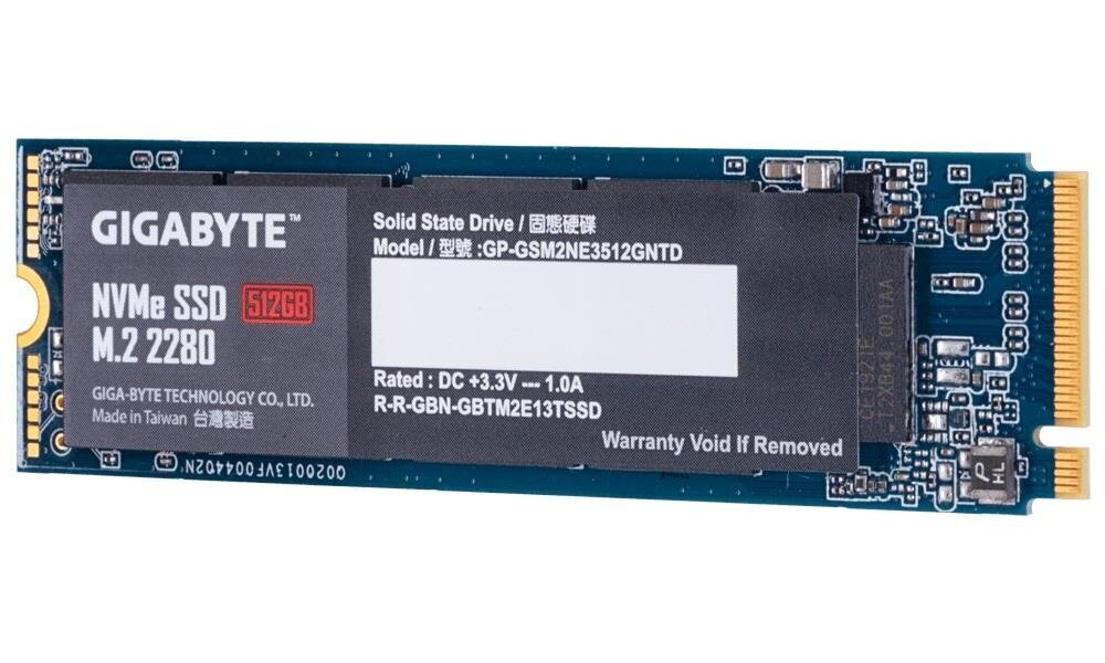 Drive Gigabyte GP-GSM2NE3512GNTD (512 GB ; M.2; PCIe NVMe 3.0 x4) kaina ir informacija | Vidiniai kietieji diskai (HDD, SSD, Hybrid) | pigu.lt