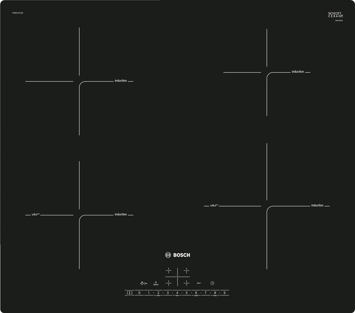 Bosch PIE611FC5Z цена и информация | Kaitlentės | pigu.lt