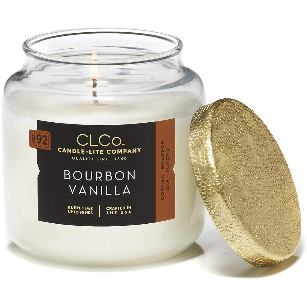 Candle-Lite kvapioji žvakė su dangteliu Bourbon Vanilla, 396 g kaina ir informacija | Žvakės, Žvakidės | pigu.lt